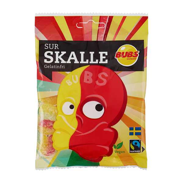 BUBS Goody Micro Sour Skulls 190g