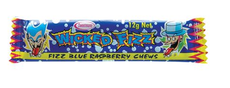 WICKED FIZZ Chew Blue Raspberry
