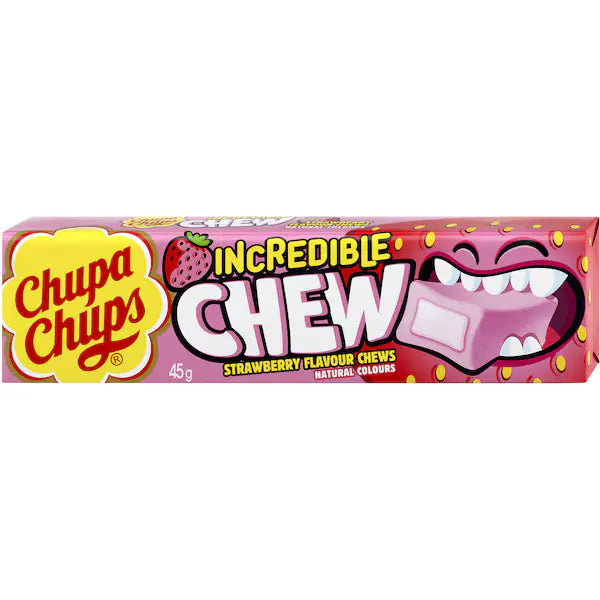 CHUPA CHUP Incredible Chew Strawberry